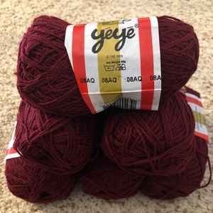 Yeye wool/ available as pictures/ 6 pieces each